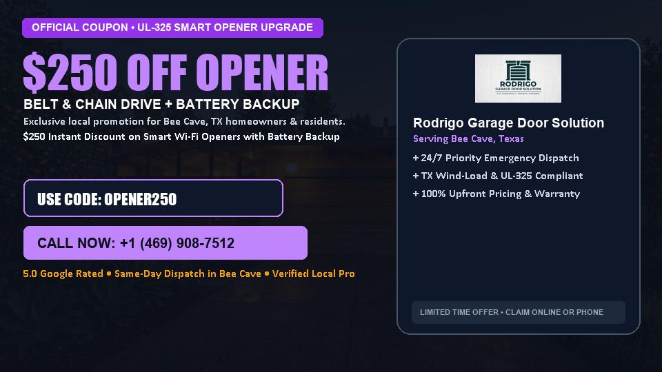 Rodrigo Garage Door Solution $250 OFF Premium LiftMaster Opener Installation