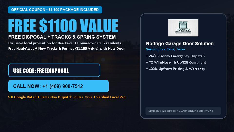 Rodrigo Garage Door Solution FREE Haul-Away & Heavy-Duty Tracks with New Door